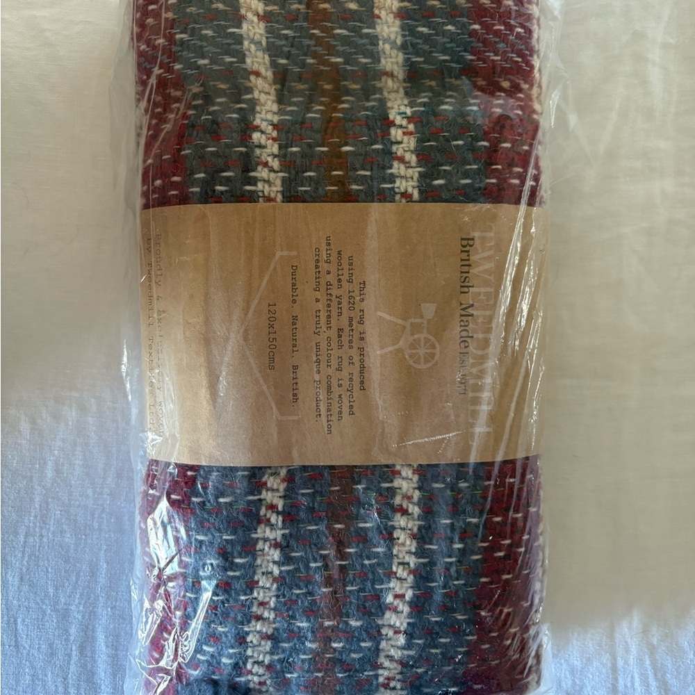 Tweedmill Multicolor Striped Wool Blanket/Rug